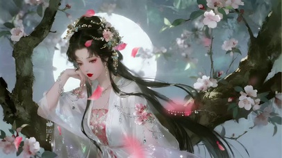 花前月下古风美女1