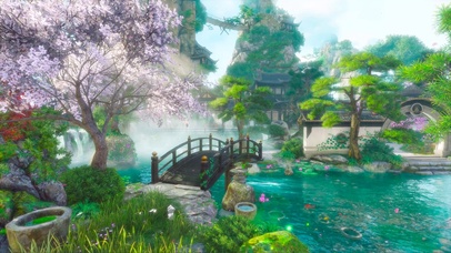 花瓣飘落水中流