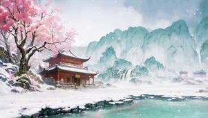 孤寒古寺