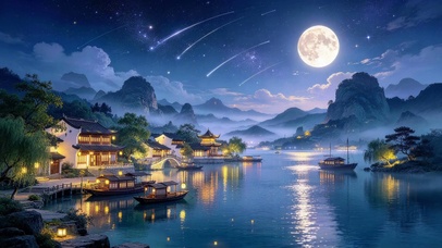 古镇夜景