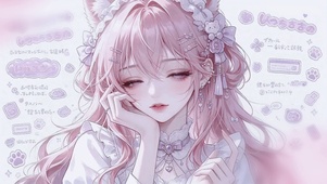 软萌甜妹粉猫萝莉