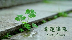 雨后幸运草，幸运降临