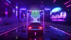 炫酷赛博朋克汽车