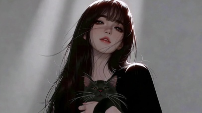 光影里的她