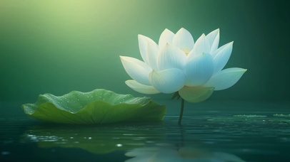 水滴绿荷