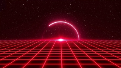 网格地平线-红色(双端