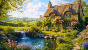 唯美的农场小屋