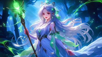 拿着法杖的小仙女