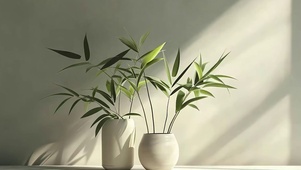 简约小清新草盆