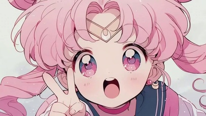 比耶的动漫插画美少女