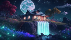治愈动漫夜晚