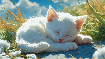 睡觉的可爱猫咪