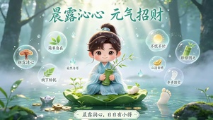 晨露沁心 元气招财
