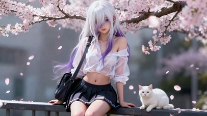 花见银紫的喵语春章日系萌趣治愈