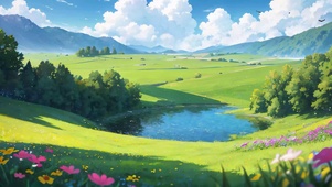 辽阔草原大地