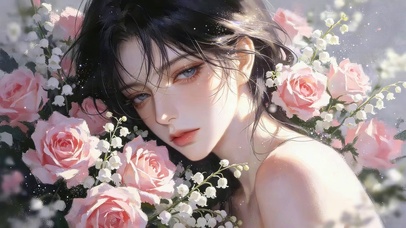 鲜花女孩