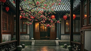 庭院花开