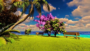 4K 秋天海滩