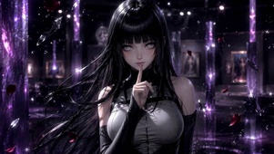紫魅静谧少女