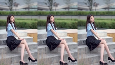 中山装学妹变装