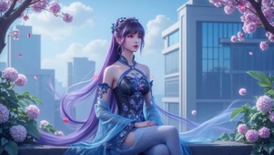 性感气质花海美少女
