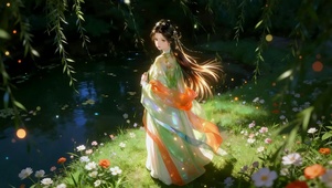 花涧柳丝里的惊鸿