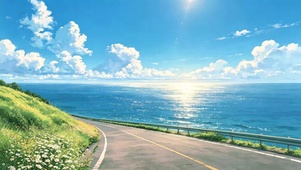 海边公路风景