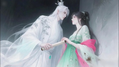 偷拿仙君画卷被发现的小仙女