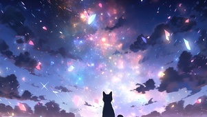 猫猫仰望星空