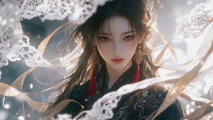 氛围感逆光古风美女