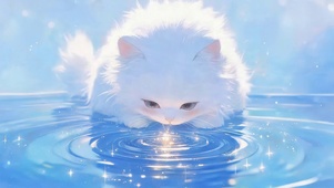 水面猫咪