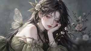 森系蝶翼精灵少女