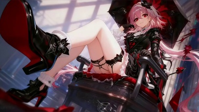 长夜月 红底高跟鞋