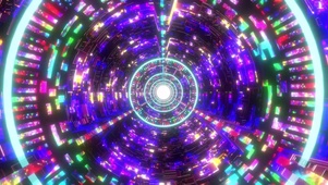 4K霓虹隧道