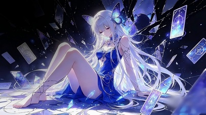 银发少女的破碎塔罗牌