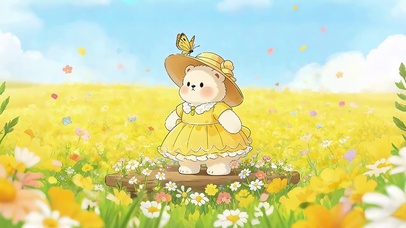 鲜花小熊