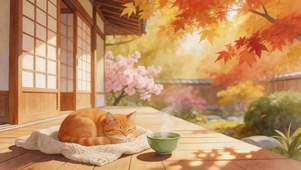树下休闲猫咪