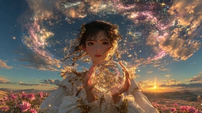 梦幻美少女梦中你治愈系护眼