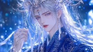 冰蓝眼眸美男