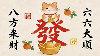 八方来财六六大顺