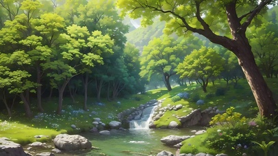 森林河流