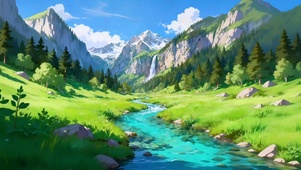 翠谷流云
