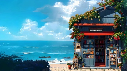 清爽舒适风 海边灵魂小铺