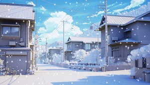 唯美治愈冰雪之城
