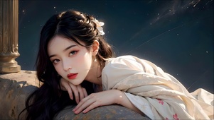 清纯长发美少女