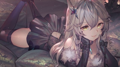 黑裙少女