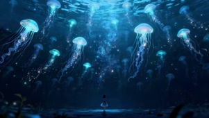 赏深海水母