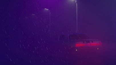 雨中汽车