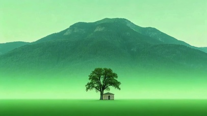 4K护眼绿色风景