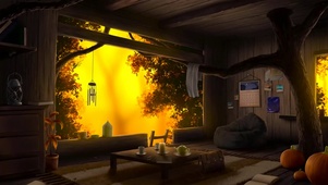 秋季小木屋